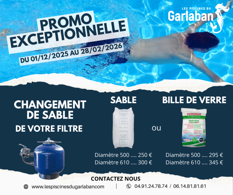 changement sable du filtre à sable à Aubagne et Marseille