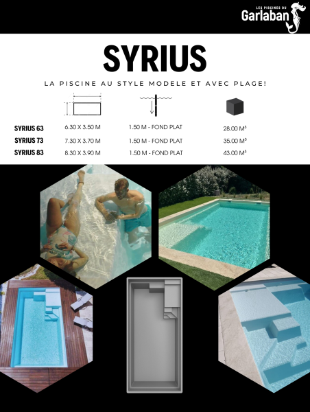 La SYRIUS avec plage aux Piscines du Garlaban à la Penne sur Huveaune