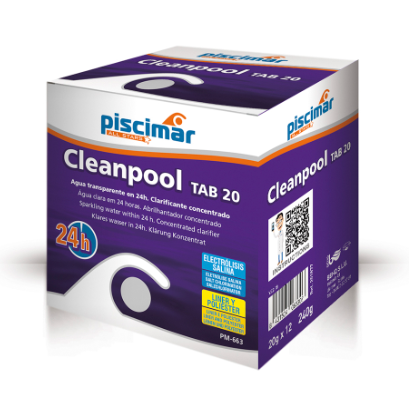 Super clarifiant Cleanpool TAB 20 de Piscimar - Clarifiant en pastilles Clarifie l'eau en 24 heures aux piscines du Garlaban à la Penne sur Huveaune