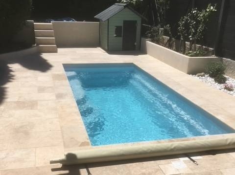 Piscine moins de 10m² rectangulairesans permis Smart Lane Ceramic