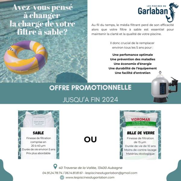 Changement sable ou billes de verre 13