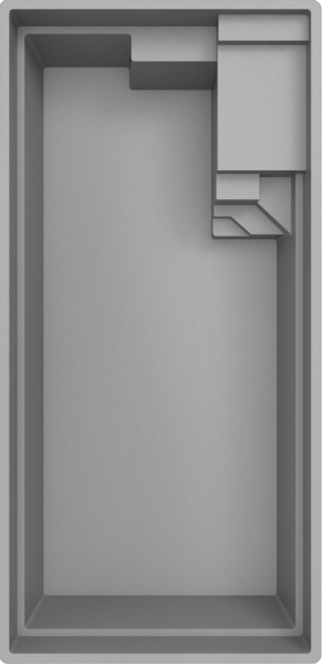 KUBIKA : Piscine coque polyester à la forme moderne